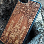 Load image into Gallery viewer, nostromo wood phone case
