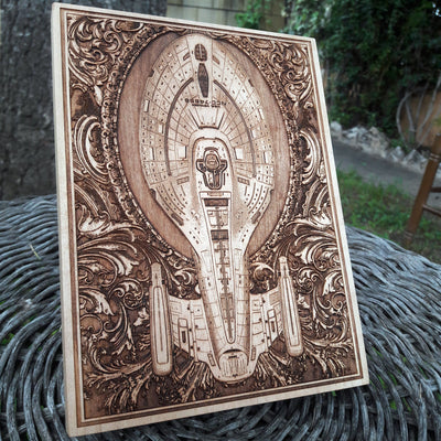 Handmade wooden artwork 'nan' – wood gift for 5 year anniversary, wedding present, gift for him or her, romantic handcrafted decor