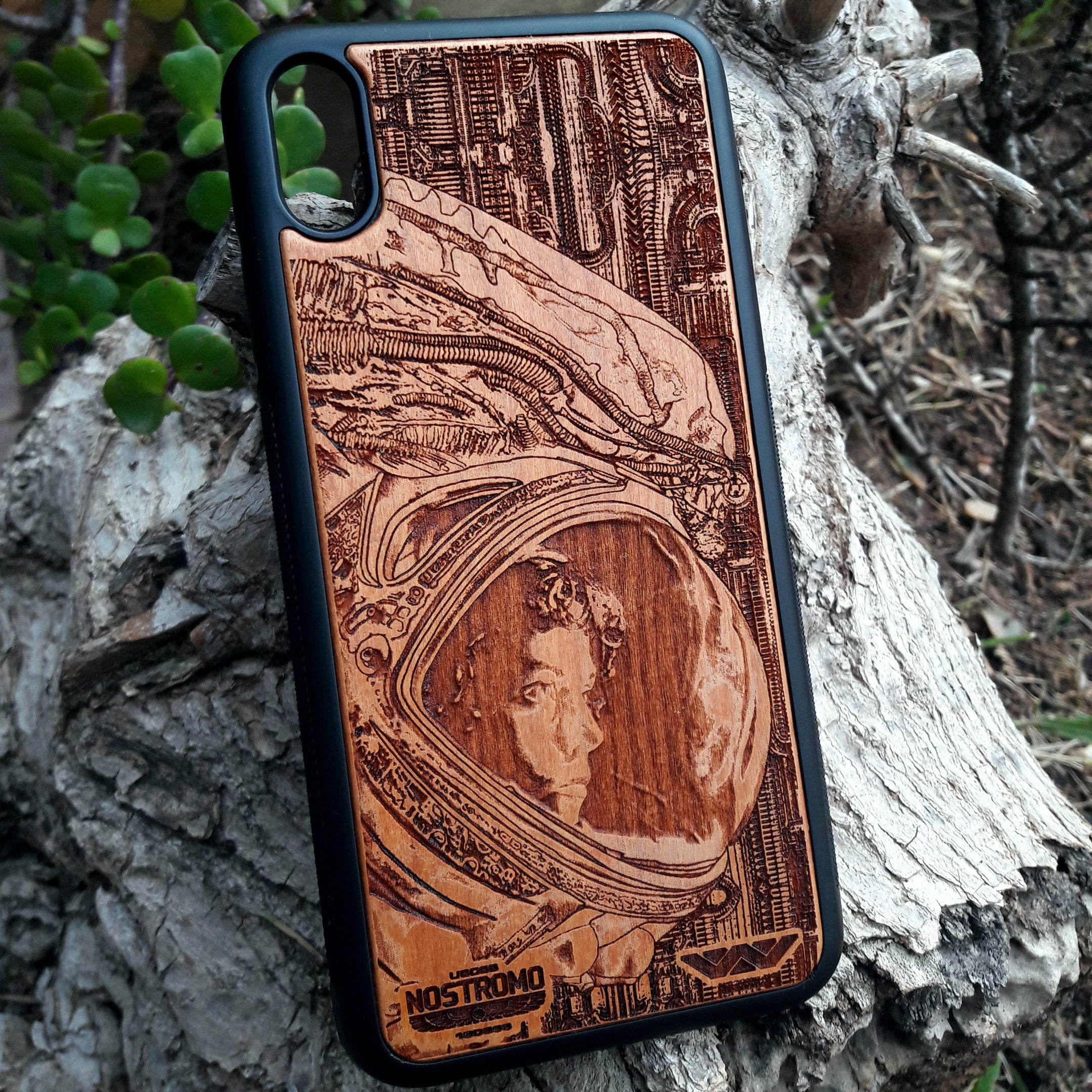 wood mobile cover