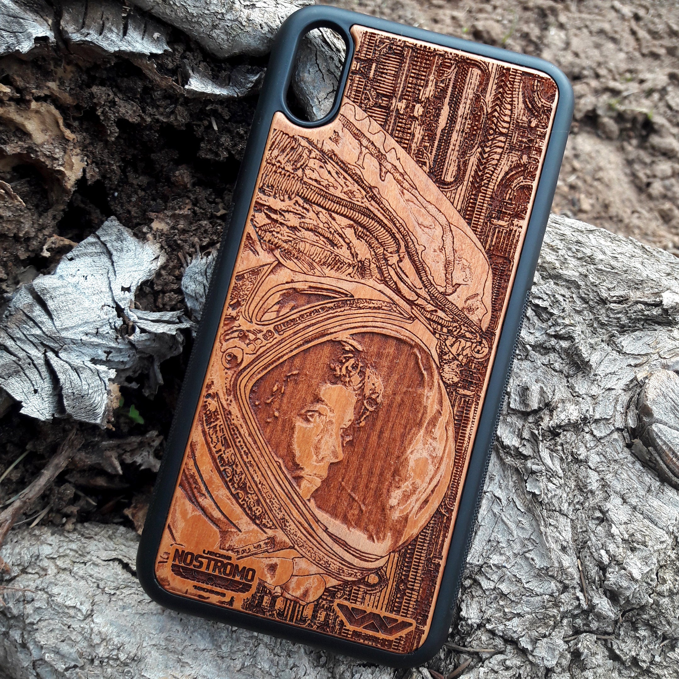 wood mobile cover