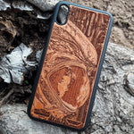 Load image into Gallery viewer, wood mobile cover
