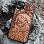 Load image into Gallery viewer, wood mobile case
