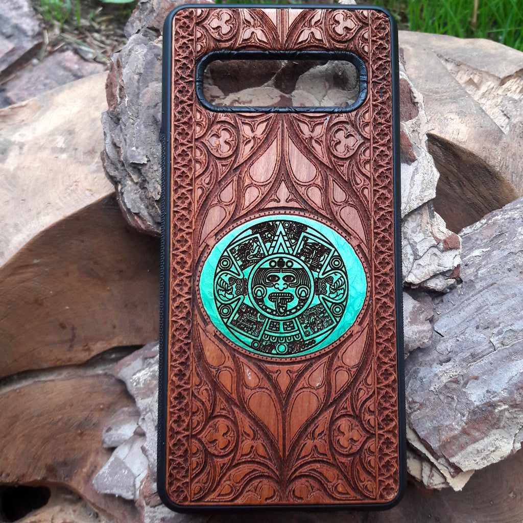 [aztec calendar phone case] - [Engravers Dungeon]