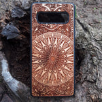 Load image into Gallery viewer, mandala wood iphone case
