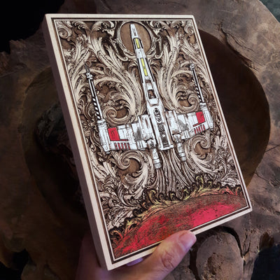 Handmade wooden artwork 'nan' – wood gift for 5 year anniversary, wedding present, gift for him or her, romantic handcrafted decor