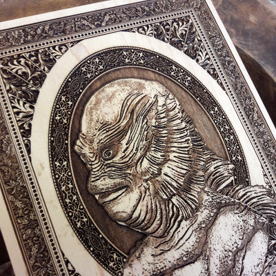 Handmade wooden artwork 'nan' – wood gift for 5 year anniversary, wedding present, gift for him or her, romantic handcrafted decor