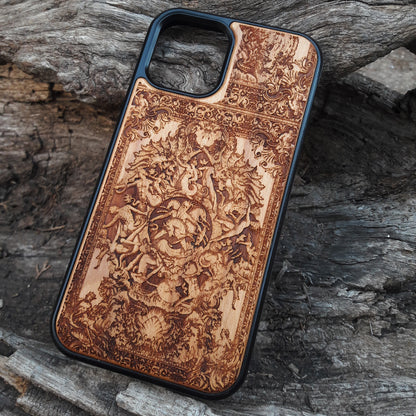 wood phone cover