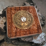 Load image into Gallery viewer, Medusa Wood Wireless Charger Hand Painted
