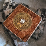 Load image into Gallery viewer, Medusa Wood Wireless Charger Hand Painted
