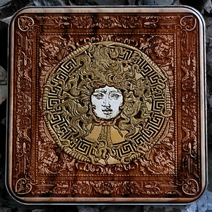 Medusa Wood Wireless Charger Hand Painted