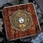 Load image into Gallery viewer, Medusa Wood Wireless Charger Hand Painted
