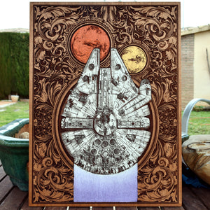 Star Wars Millennium Falcon Cedar Wood - Large