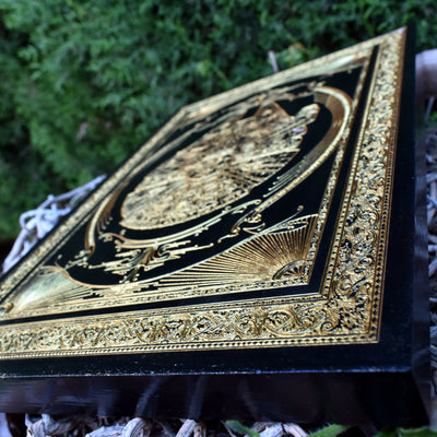 Intergalactic Ship XVI Star Wars - Medium Black Paint - Gold Pigment Star Wars engraved wood phone case