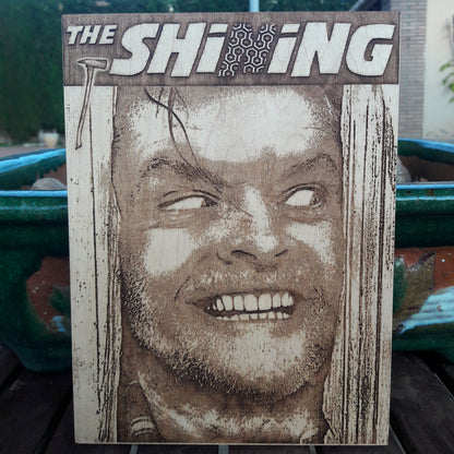 The Shining horror movie wood engraving – handmade horror decor