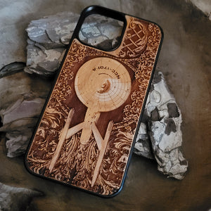 iPhone & Samsung Galaxy Wood Phone Case - Star Trek "Enterprise NCC 1701 A"