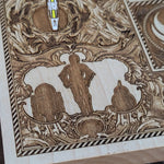 Load image into Gallery viewer, Star Wars Chess &amp; Checkers Set Tournament Size Wood Board Game - 2.12&quot; – 54 mm Square
