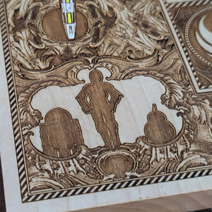 Star Wars Chess & Checkers Set Tournament Size Wood Board Game - 2.12" – 54 mm Square