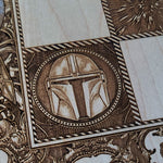 Load image into Gallery viewer, Star Wars Chess &amp; Checkers Set Tournament Size Wood Board Game - 2.12&quot; – 54 mm Square
