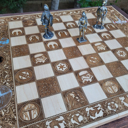 Sci Fi Chess Board - Tournament Size
