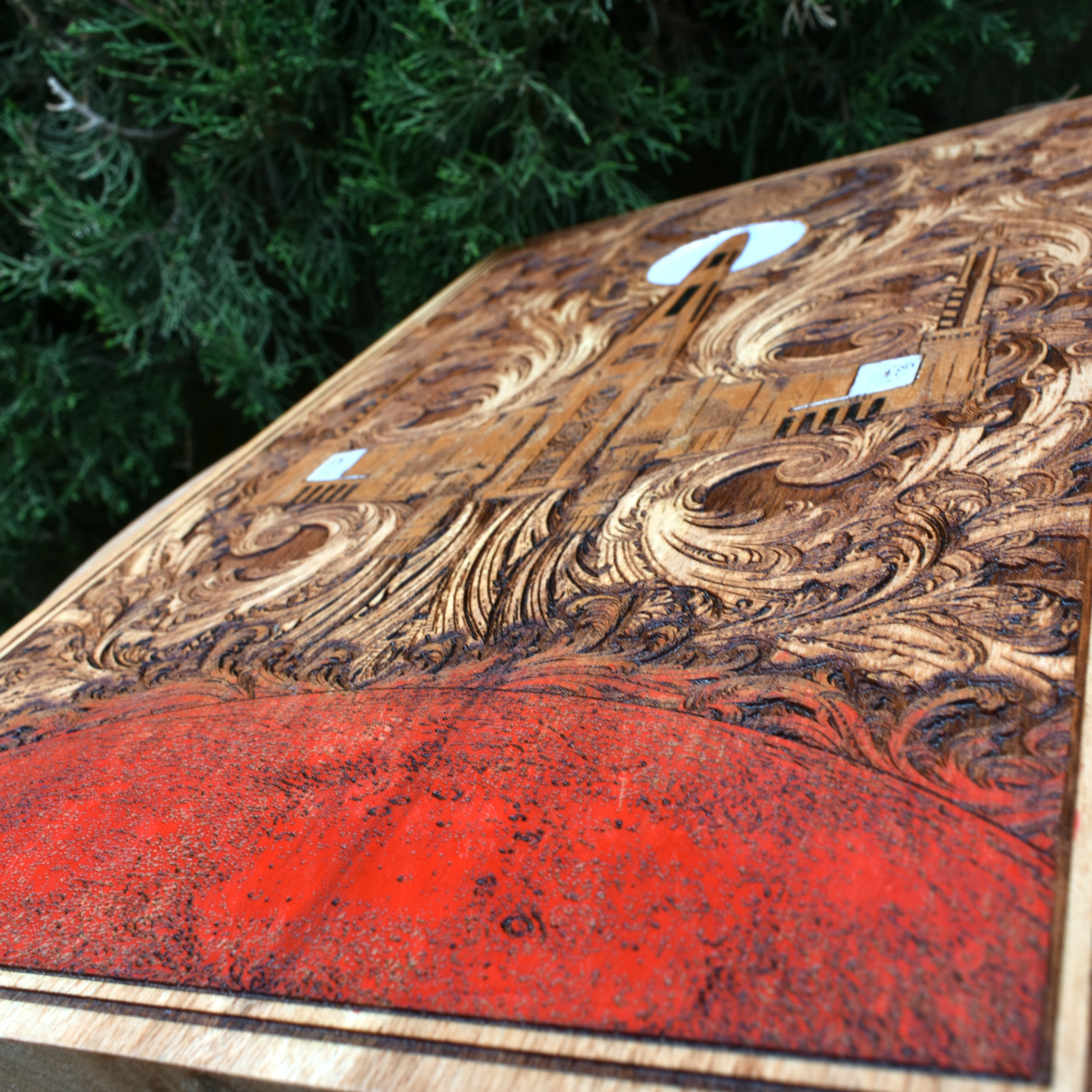 Intergalactic Ship X Star Wars - Large Cedar Wood - Hand Painted