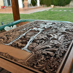 Load image into Gallery viewer, woodcut engraved art
