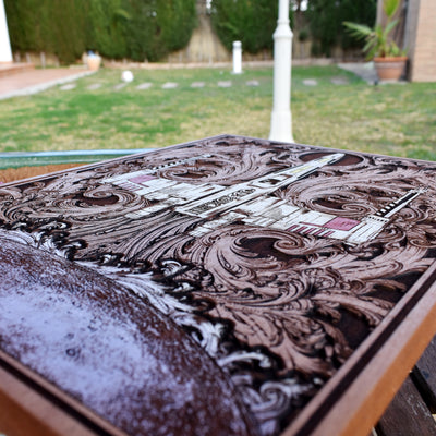 Intergalactic Ship VIII Star Wars - Large Cedar Wood - Hand Painted Star Wars engraved wood phone case